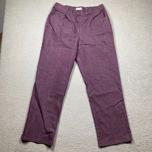 Christopher & Banks Jeans‎ Women's 10 Purple Plum Stretch Straight Leg High Rise